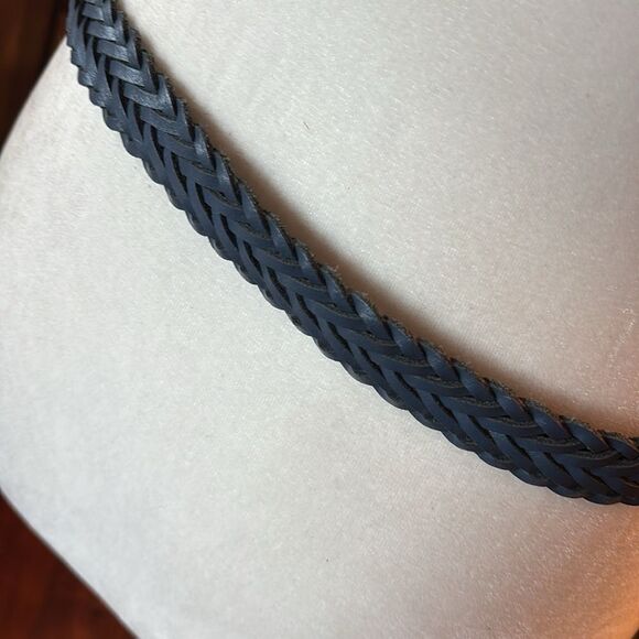 Vintage Capezio Braided Leather Belt (Blue) - M/L - Picture 4 of 6